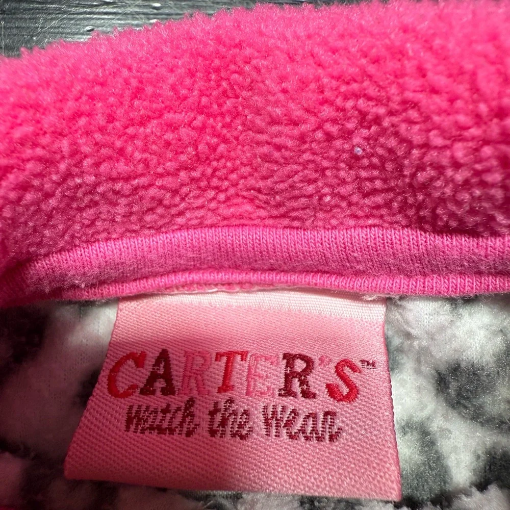 Carter's | Baby Girl Fleece Leopard Footie Pajama | 3-6M